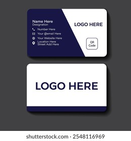 Modern creative and minimalist business card design.