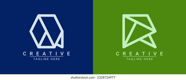Modern creative minimalist logo design.