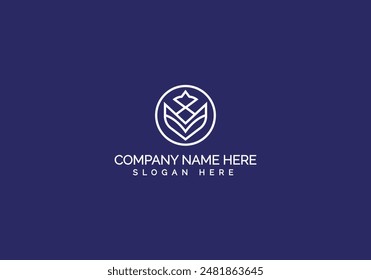 Diseño de logotipo minimalista creativo moderno