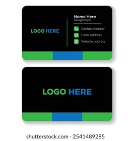 Modern Creative Minimalist And Professional Business Card Design.