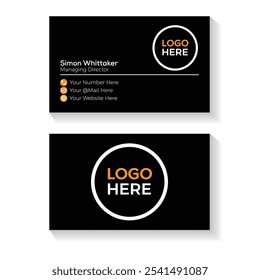 Modern Creative Minimalist And Professional Business Card Design.