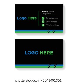 Modern Creative Minimalist And Professional Business Card Design.