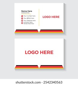 Modern Creative Minimalist And Professional Business Card Design.