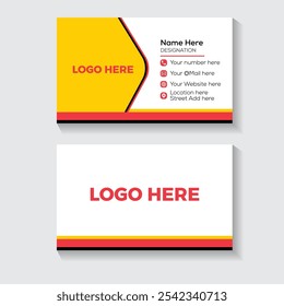 Modern Creative Minimalist And Professional Business Card Design.