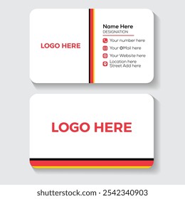 Modern Creative Minimalist And Professional Business Card Design.