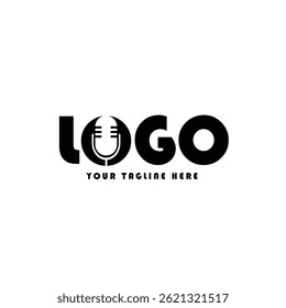 Modern creative minimalist and professional logo design for voice.