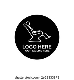 Modern creative minimalist and professional logo design for sofa and chair.