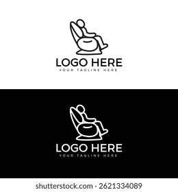 Modern creative minimalist and professional logo design for sofa and chair.