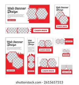 Modern Creative Minimalist And Professional Web Banner Design.