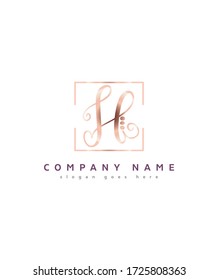 Modern creative monogram letter H logo template, Vector logo for business and company identity 