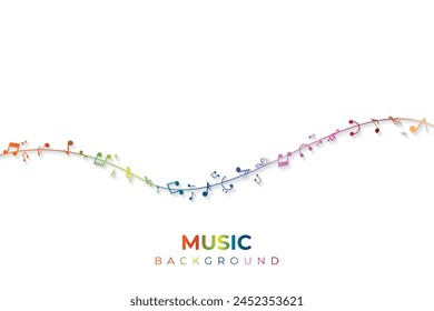 Diseño moderno de fondo de música creativa