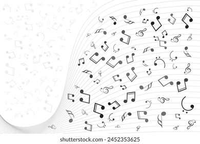 Modernes kreatives Musikhintergrund-Design