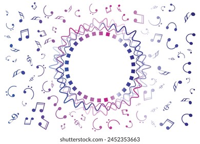 Modern creative music background design