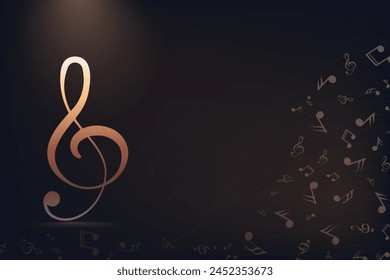 Modern creative music background design