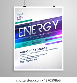 Modern Creative Music Flyer Template Design