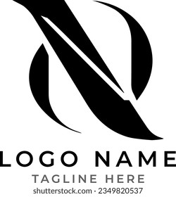 Modern and Creative N letter logo design. N. N Logo Design, Initial N Logo template. 