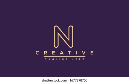 Modern creative N Logo Design and template. NN icon initial Based Monogram and Letters in vector.