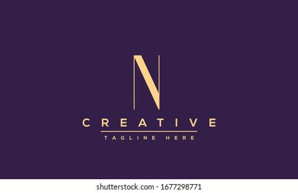 Modern creative N Logo Design and template. NN icon initial Based Monogram and Letters in vector.