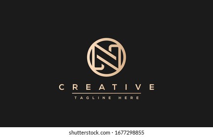 Modern creative N Logo Design and template. NN icon initial Based Monogram and Letters in vector.