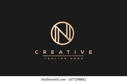 Modern creative N Logo Design and template. NN icon initial Based Monogram and Letters in vector.