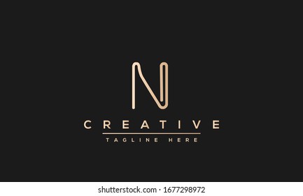 Modern creative N Logo Design and template. NN icon initial Based Monogram and Letters in vector.
