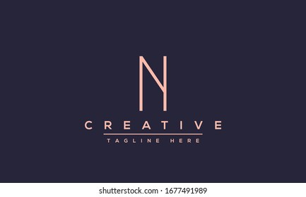 Modernes, kreatives N-Logo-Design und Vorlage. NN-Icon initiale Monogram und Buchstaben in Vektorillustration.
