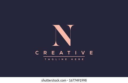 Modern creative N Logo Design and template. NN icon initial Based Monogram and Letters in vector.