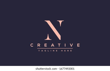 Modern creative N Logo Design and template. NN icon initial Based Monogram and Letters in vector.