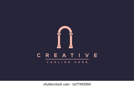 Modern creative N Logo Design and template. NN icon initial Based Monogram and Letters in vector.