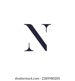 Diseño y plantilla de logotipo N creativo moderno