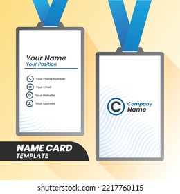 tarjeta de nombre creativa moderna y tarjeta de nombre, diseño vectorial de plantilla simple horizontal, diseño en rectángulo de tamaño.