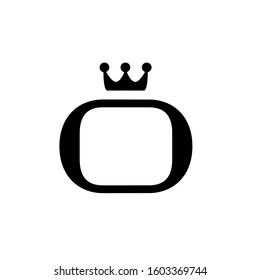 Modern creative O letter logo emblem