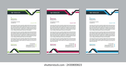 Modern and Creative Office Letterhead Format