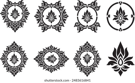 Diseño creativo moderno del Vector del ornamento. Diseño de Vector ornamento limpio simple. 