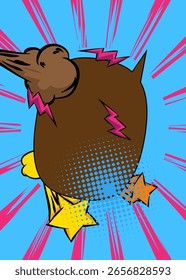 Moderno arte pop creativo vibrante estilo de cómic de fondo. Diseño de explosión de efectos de dibujos animados.