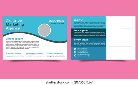 Diseño de postales moderno y creativo