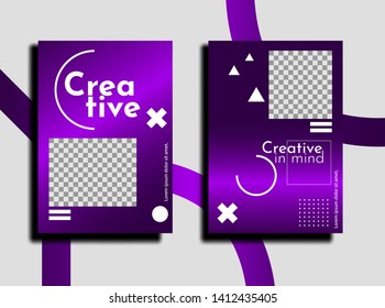 Modern and creative poster for website and printing