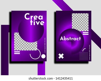 Modern and creative poster for website and printing