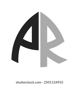 Modern Creative PR Logo Design. Letter PR Icon for any Business and Company