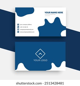 Modern creative professional business card template design