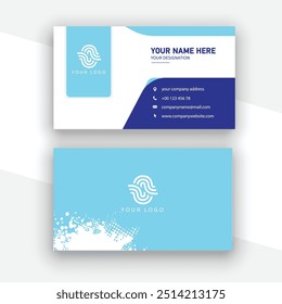 Modern creative professional business card template design.