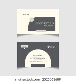 Modern creative professional business card template design.