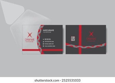 Modern creative professional business card template design.