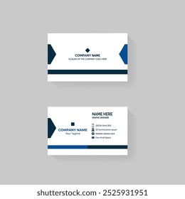 Modern creative professional business card template design.