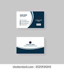 Modern creative professional business card template design.