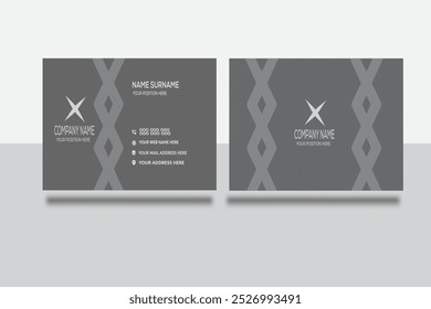 Modern creative professional business card template design.Business Card Design, Professional Minimalist Business Card Template.