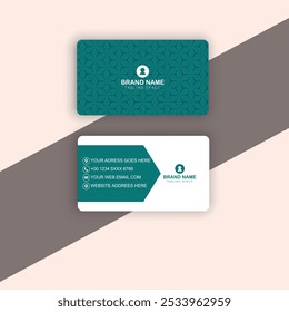 Modern creative professional business card template design.