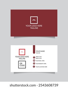 Modern creative professional business card template design.