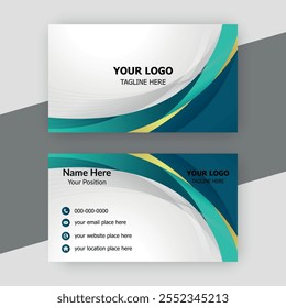 Modern creative professional business card template design.