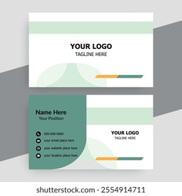 Modern creative professional business card template design.